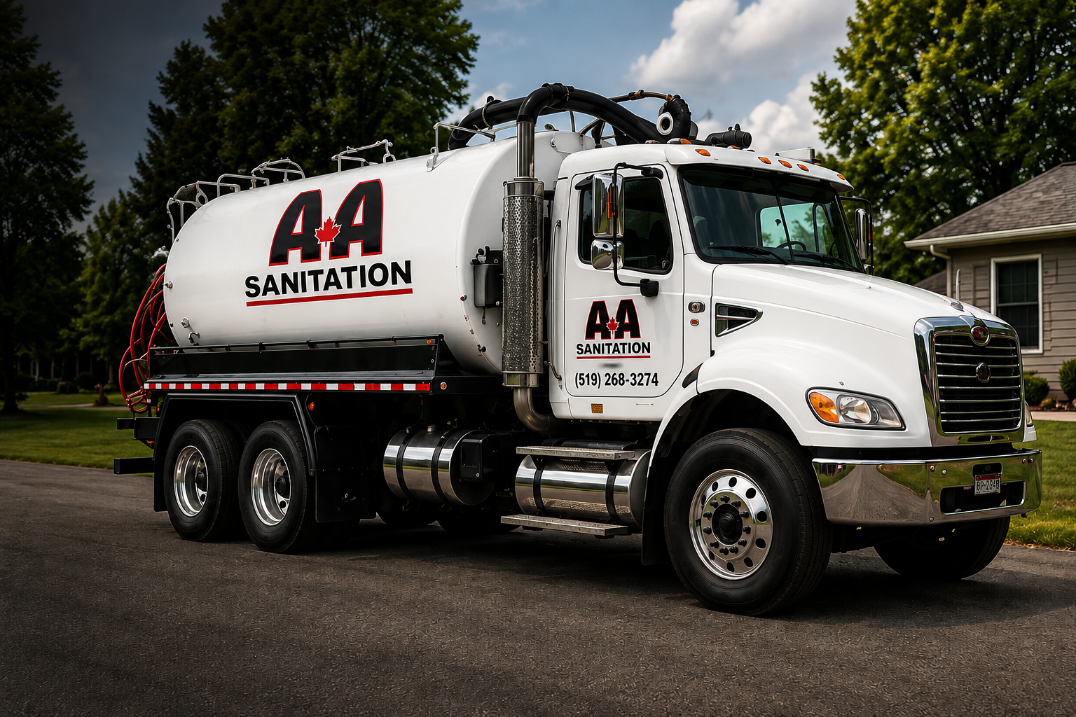 Our sanitation truck